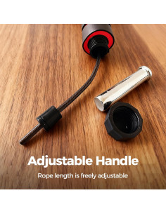 Cuerda de Salto Ajustable Genérico 2.74m Sin Enredos PVC 2