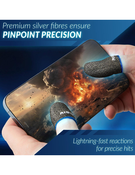 10 Dedales para Juegos Móviles RISOKA - Control Táctil Preciso