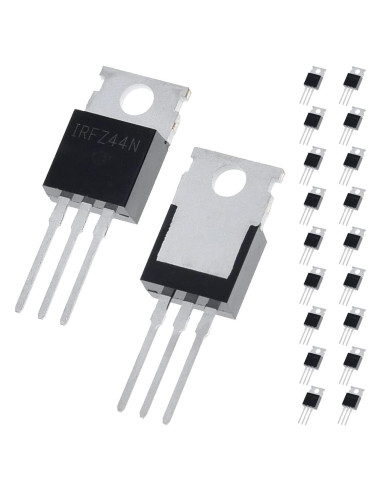 20 Transistores MOSFET IRFZ44N N-Canal 55V 49A TO-220