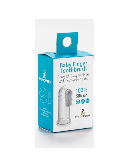 Cepillo de Dientes de Silicona Primo Passi para Bebé con Estuche