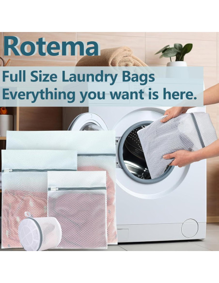 Bolsa de Lavandería de Malla Rotema 39.1x27.9cm - 2 Unidades