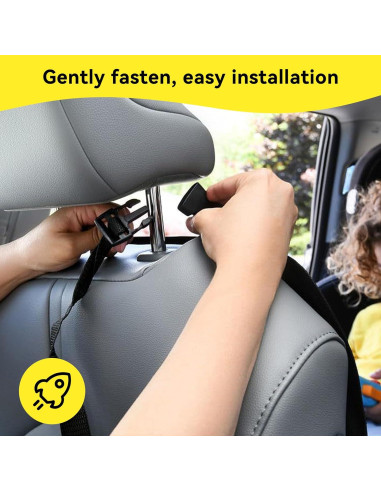 Protector de Asiento Trasero Tioollev 2PCS Impermeable Negro