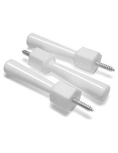 Paquete de 3 Paradas de Puerta Suaves Mommys Helper, Blanco