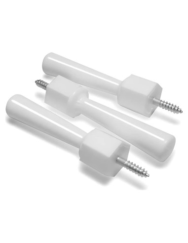 Paquete de 3 Paradas de Puerta Suaves Mommys Helper, Blanco