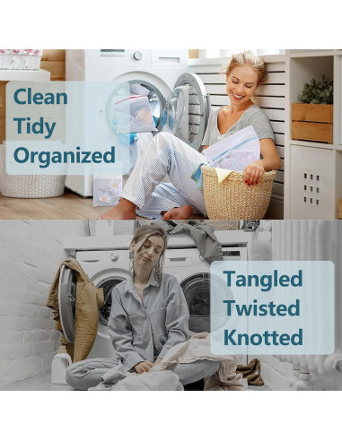 Bolsa de Lavandería de Malla Rotema 39.1x27.9cm - 2 Unidades