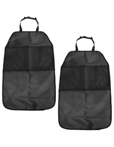 Protector de Asiento Trasero Tioollev 2PCS Impermeable Negro