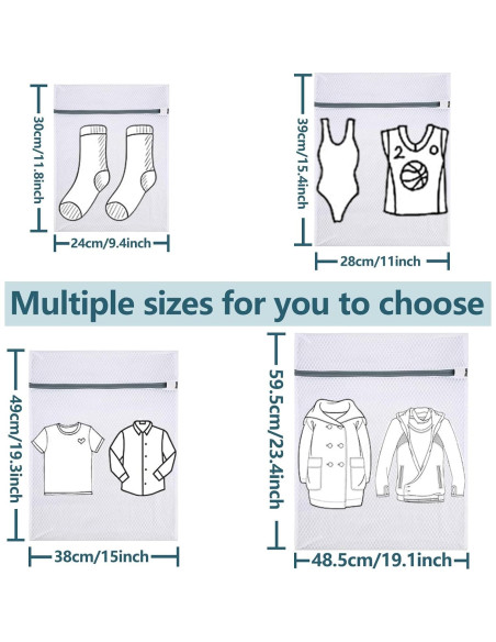 Bolsa de Lavandería de Malla Rotema 39.1x27.9cm - 2 Unidades