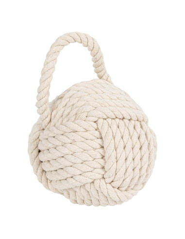 Freno de puerta de cuerda Creative Co-Op 15.88 cm Marfil