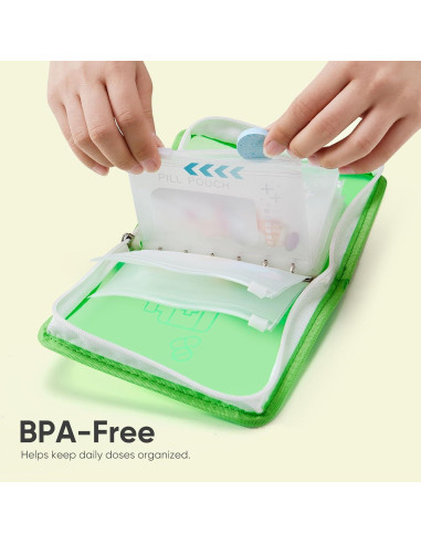 Bolsas Reutilizables para Pastillas Lerine - 7 Unidades Verde