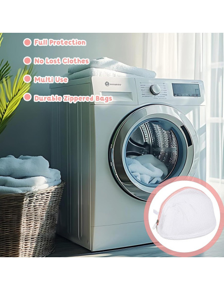 Juego de 3 Bolsas para Lavar Sujetadores LIQWEI Rosa