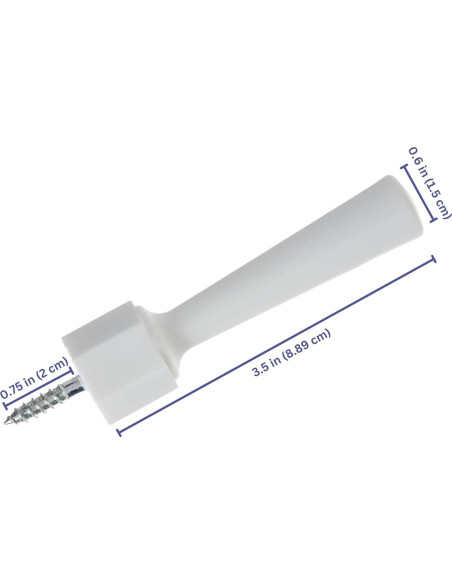 Paquete de 3 Paradas de Puerta Suaves Mommys Helper, Blanco