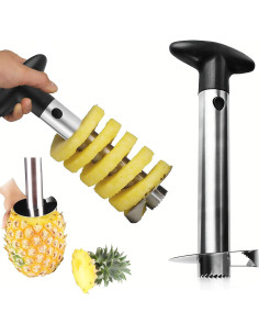 Cortador de Piña Manual Acero Inoxidable 19 cm WYDDDARY 2