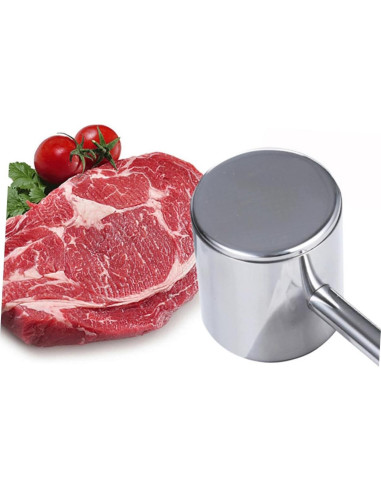 Martillo Aplanador de Carne Acero Inoxidable 27x5.5cm