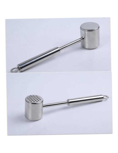 Martillo Aplanador de Carne Acero Inoxidable 27x5.5cm