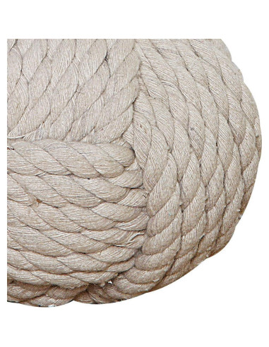 Freno de puerta de cuerda Creative Co-Op 15.88 cm Marfil