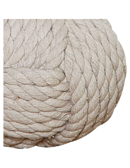 Freno de puerta de cuerda Creative Co-Op 15.88 cm Marfil