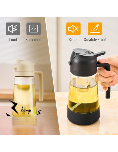 Botella dispensadora de aceite PARACITY 500ml 2 en 1 negro 2