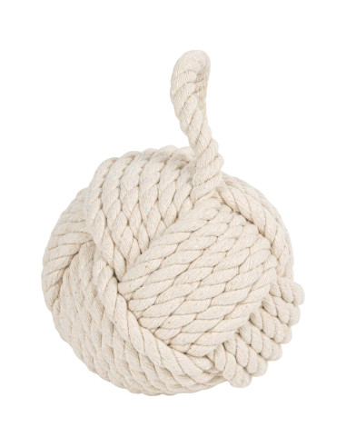 Freno de puerta de cuerda Creative Co-Op 15.88 cm Marfil