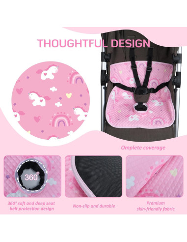 Protector de Asiento de Coche Impermeable INFANZIA Rosa