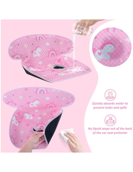 Protector de Asiento de Coche Impermeable INFANZIA Rosa