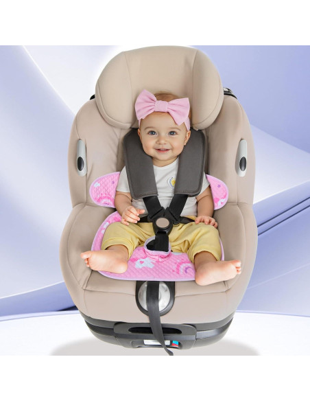 Protector de Asiento de Coche Impermeable INFANZIA Rosa