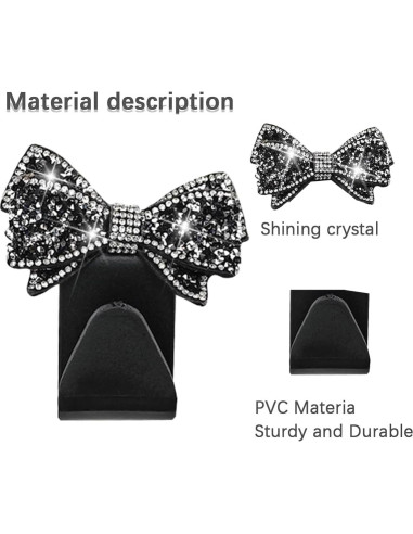 Gancho de reposacabezas de coche Bling Zpana, 2 piezas Rosa