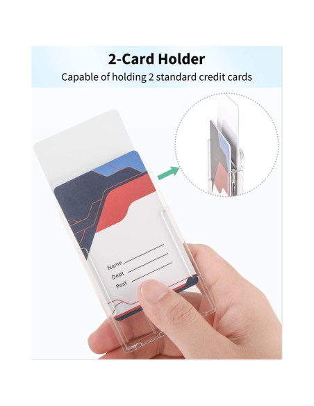 Soporte Vertical Pawfly para 2 Tarjetas - Transparente PC