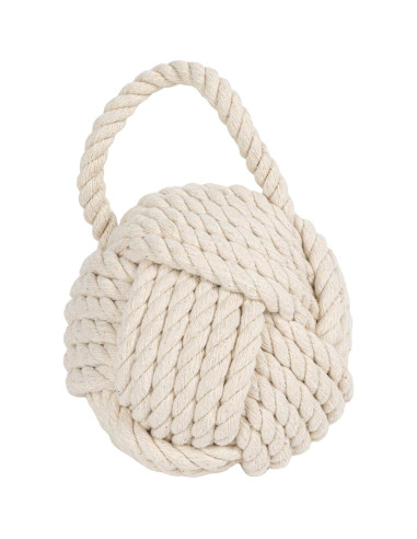 Freno de puerta de cuerda Creative Co-Op 15.88 cm Marfil