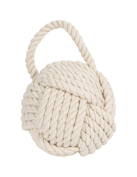 Freno de puerta de cuerda Creative Co-Op 15.88 cm Marfil