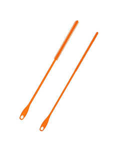 2 Cepillos de Limpieza de Pajitas de Silicona PEUTIER 6mm 8mm