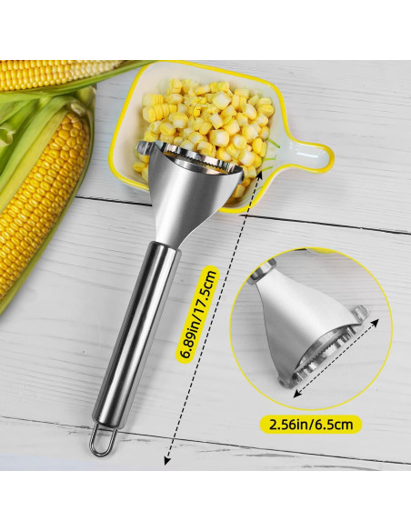 Pelador de Maíz Wahijihe de Acero Inoxidable Ergonómico