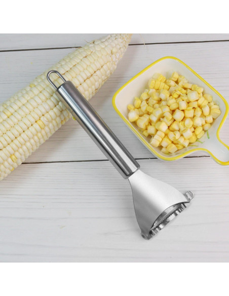 Pelador de Maíz Wahijihe de Acero Inoxidable Ergonómico