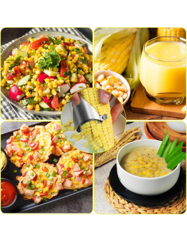 Pelador de Maíz Wahijihe de Acero Inoxidable Ergonómico