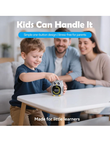 Temporizador Visual MayRoxe para Niños 99 Minutos Gris