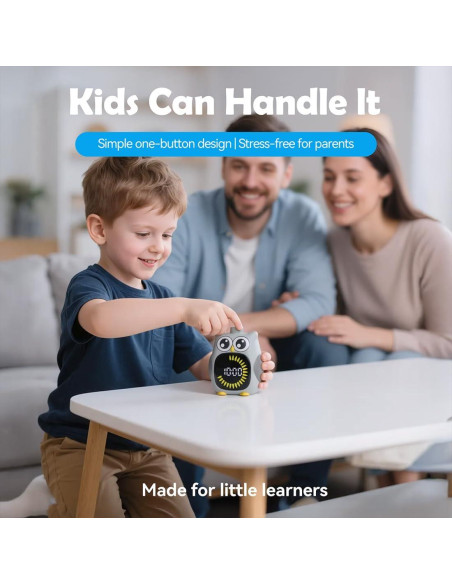 Temporizador Visual MayRoxe para Niños 99 Minutos Gris