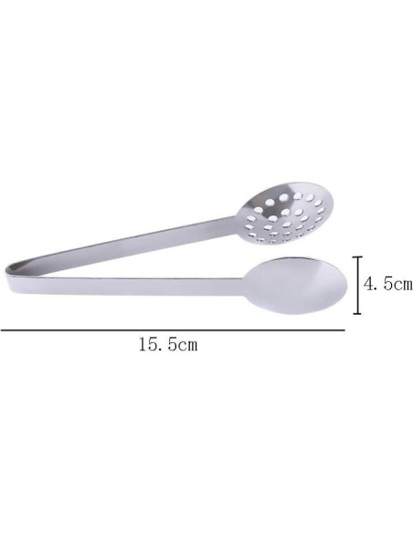 Pinzas de Té de Acero Inoxidable Lasenersm 15.5 cm Plata