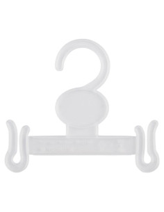 Perchas de Plástico Transparente SSWBasics para Sandalias - Paquete de 100