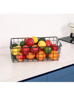 Cesta de Alambre Wetheny 3 Piezas Negra XXL XL L 2