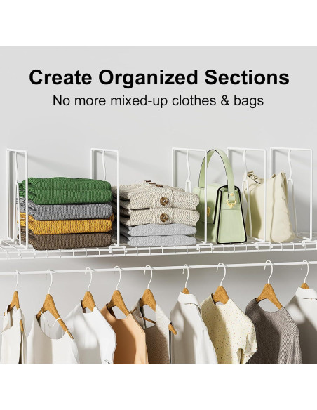 Divisores de Estantes de Alambre SortNStore - Paquete de 8 Piezas 30.48 cm