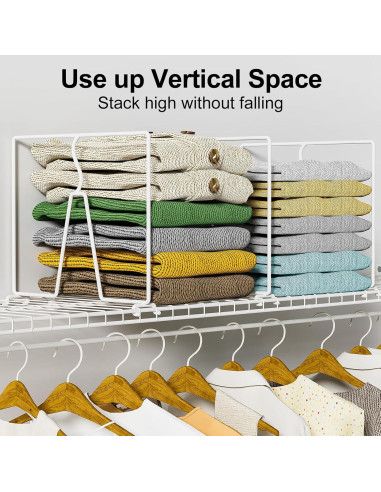 Divisores de Estantes de Alambre SortNStore - Paquete de 8 Piezas 30.48 cm