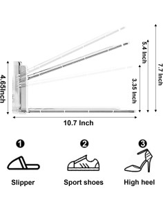 Organizadores de Zapatos CiBiZi Transparentes 10 Unidades 2