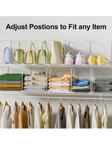 Divisores de Estantes de Alambre SortNStore - Paquete de 8 Piezas 30.48 cm