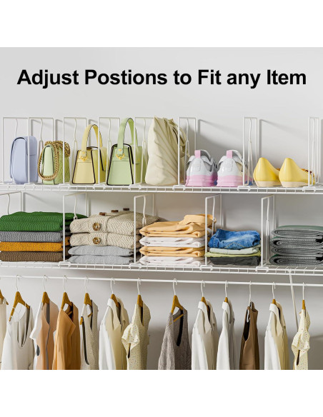 Divisores de Estantes de Alambre SortNStore - Paquete de 8 Piezas 30.48 cm