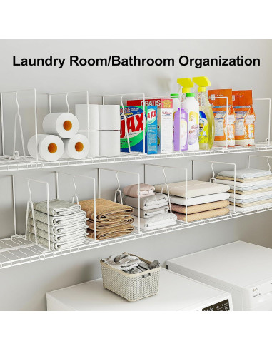 Divisores de Estantes de Alambre SortNStore - Paquete de 8 Piezas 30.48 cm