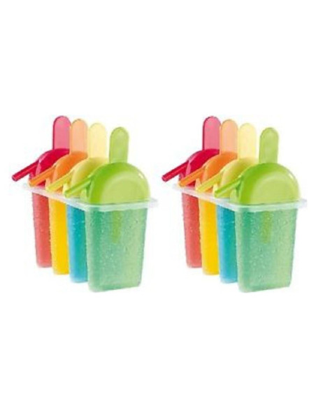Juego de 8 Moldes para Paletas de Hielo AMBSS SYS - Libre de BPA