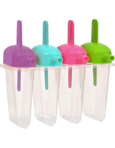 Juego de 8 Moldes para Paletas de Hielo AMBSS SYS - Libre de BPA