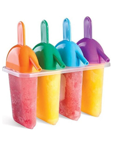 Juego de 8 Moldes para Paletas de Hielo AMBSS SYS - Libre de BPA