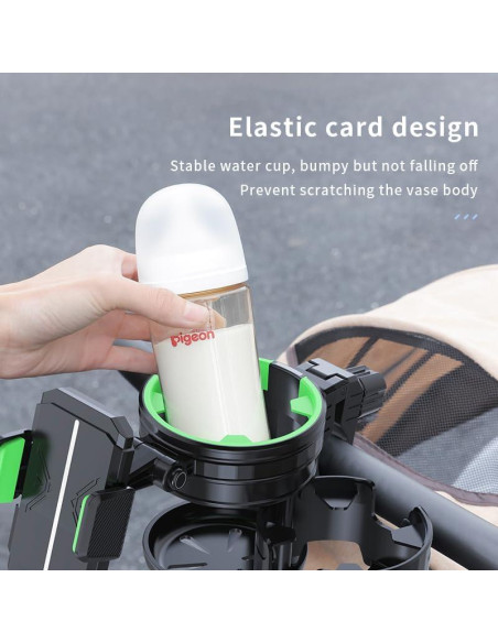 Soporte 3 en 1 para Taza y Teléfono HoneTeek - Negro