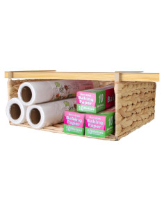 Cesta de Almacenamiento Colgante BSTNASI de Jacinto de Agua 32x30 cm