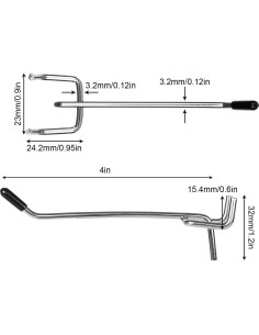 Ganchos para Tablero de Clavos SENENQU 10 cm 100 Piezas Metal 2